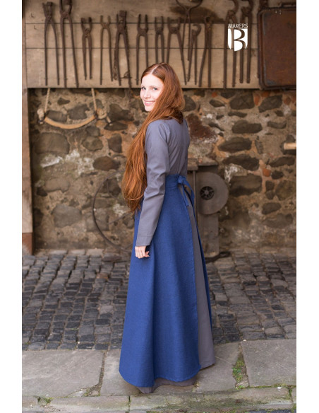Mera medieval skirt, blue cotton