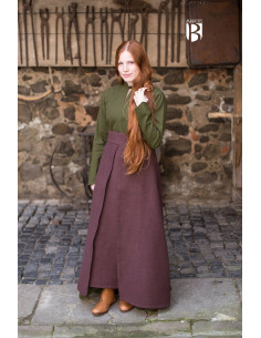 Mera medieval skirt, brown cotton