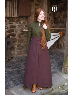 Mera medieval skirt, brown cotton 2