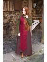 Medieval Apron, red wool