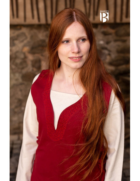 Lannion medieval dress, red