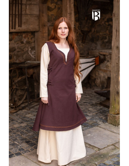 Lannion medieval dress, brown