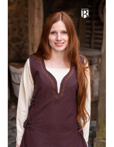 Lannion medieval dress, brown
