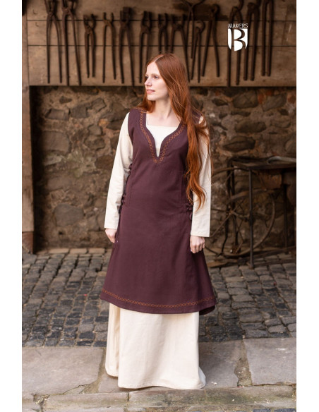 Lannion medieval dress, brown