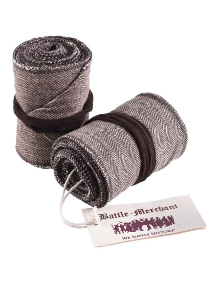 Medieval Twisted Socks with Wheat Design