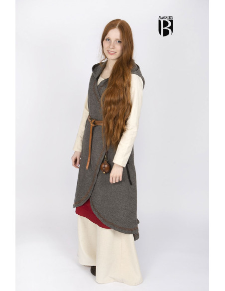Medieval Brial Myrana, gray wool