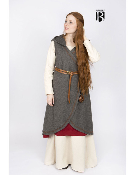 Medieval Brial Myrana, gray wool
