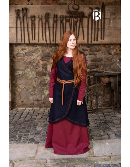 Medieval Brial Myrana, blue wool