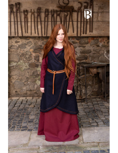 Medieval Brial Myrana, blue wool