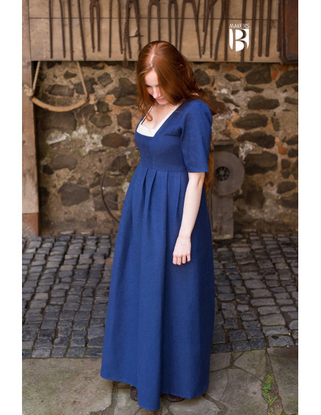 Frideswinde medieval dress, blue