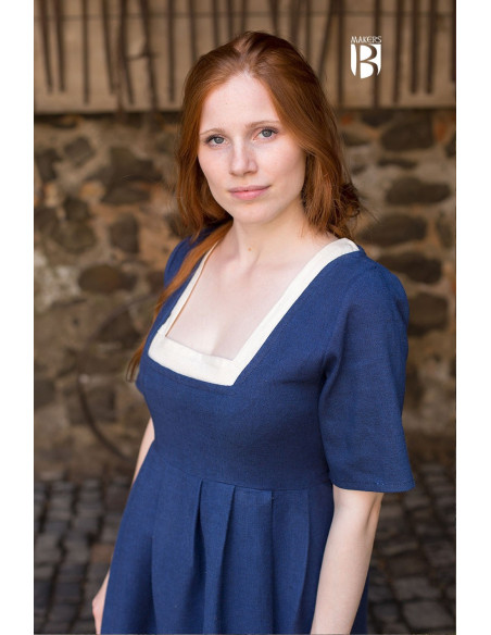 Frideswinde medieval dress, blue