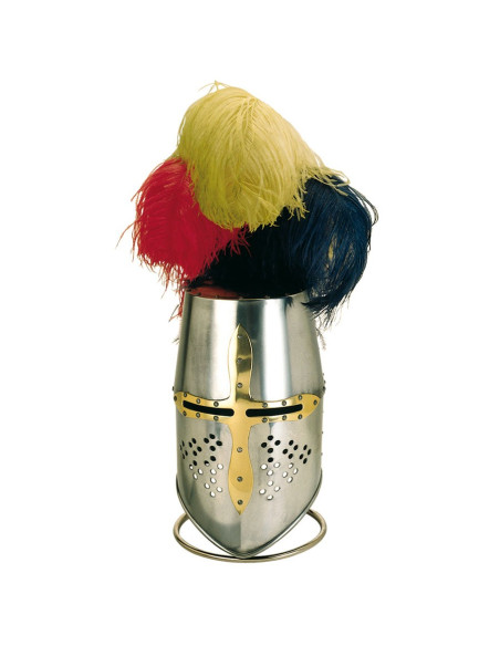 Templar helmet with feathers, Marto