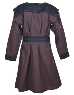 Medieval Brown-Black Tunic with detachable sleeves 2