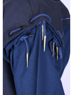 Medieval Tunic Blue-Dark blue with detachable sleeves