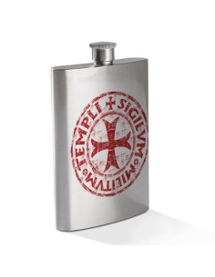Stainless Steel Templar Seal Flask