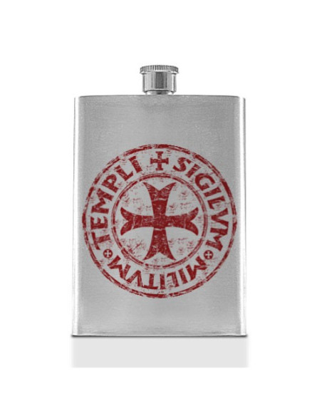 Stainless Steel Templar Seal Flask