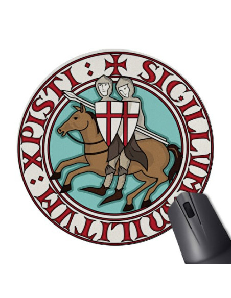 Round Mouse Pad Knights Templar