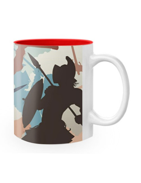 Ceramic Mug Roman Gladiators Fight
