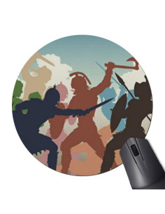 Round Mouse Pad Fight Gladiators