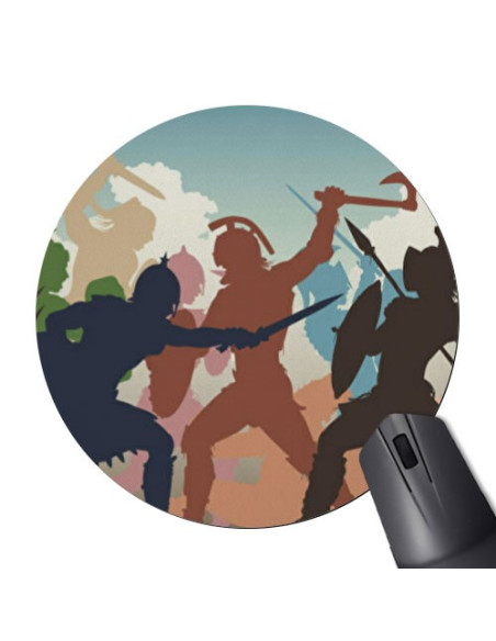 Round Mouse Pad Fight Gladiators