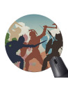 Round Mouse Pad Fight Gladiators