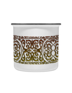 Vintage Brass Cup Medieval Border 2