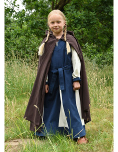 Medieval cape for children, brown 2