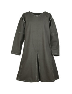 Medieval long-sleeved tunic Askur, olive green