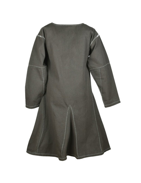 Medieval long-sleeved tunic Askur, olive green