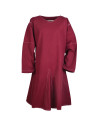 Medieval long-sleeved tunic Askur, red