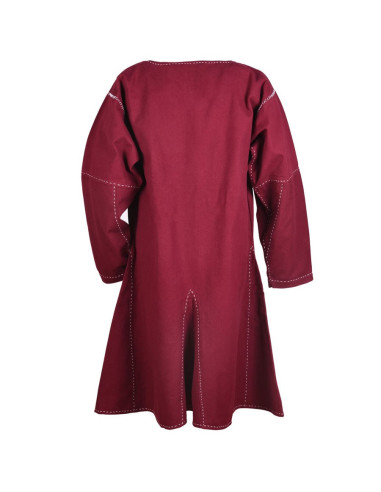 Medieval long-sleeved tunic Askur, red