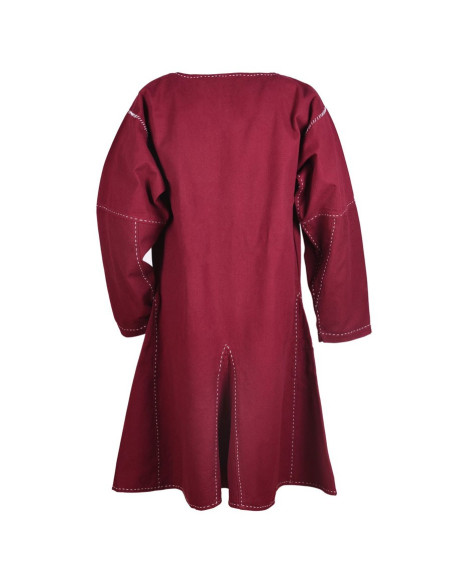 Medieval long-sleeved tunic Askur, red