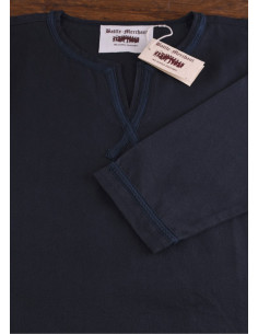 Albrecht long medieval tunic, dark blue