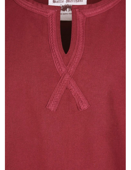 Albrecht long medieval tunic, red