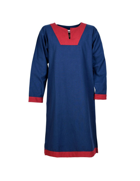 Vallentin long medieval tunic, blue