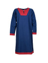Vallentin long medieval tunic, blue