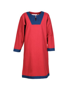 Vallentin long medieval tunic, red