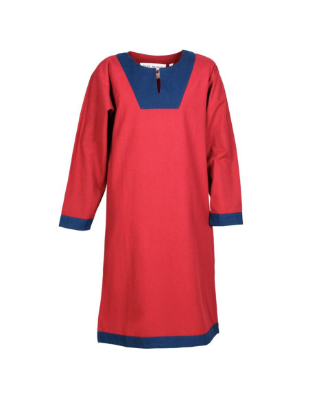 Vallentin long medieval tunic, red