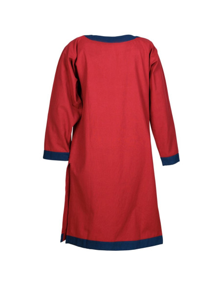 Vallentin long medieval tunic, red