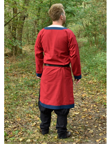 Vallentin long medieval tunic, red