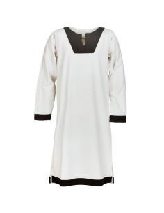 Vallentin long medieval tunic, white