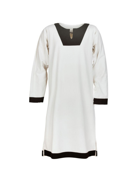 Vallentin long medieval tunic, white