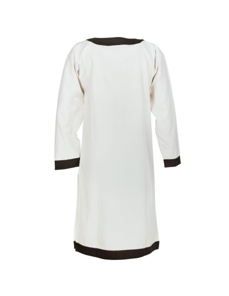 Vallentin long medieval tunic, white