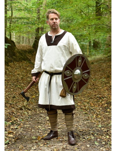 Vallentin long medieval tunic, white