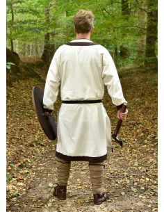Vallentin long medieval tunic, white