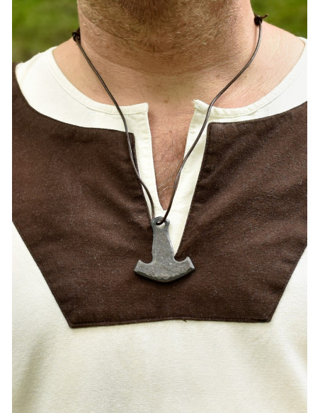 Vallentin long medieval tunic, white