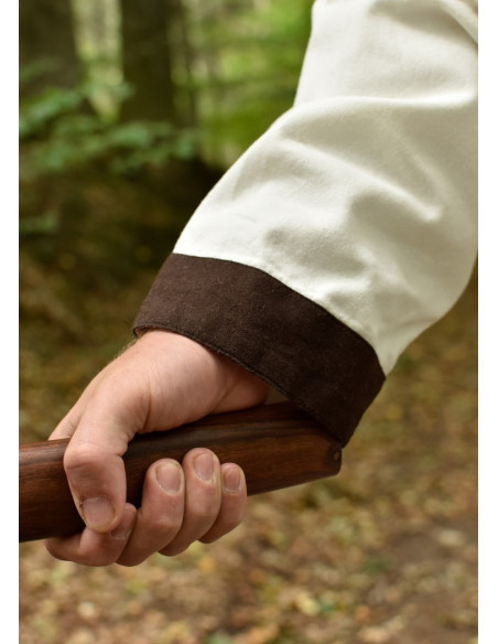 Vallentin long medieval tunic, white