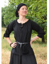 Medieval blouse woman Birga, black