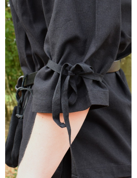 Medieval blouse woman Birga, black Medieval blouse woman Birga, black