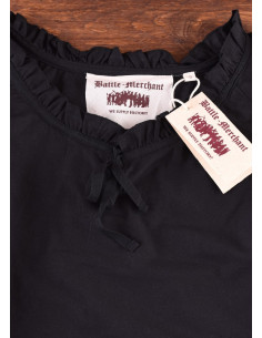 Medieval blouse woman Birga, black